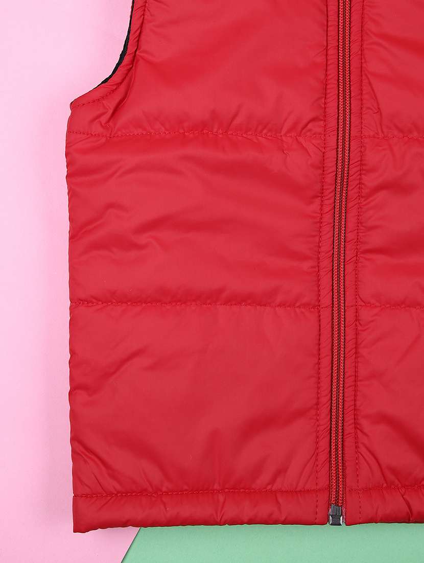 kids sleeveless solid quilted jacket - 21521189 -  Standard Image - 3