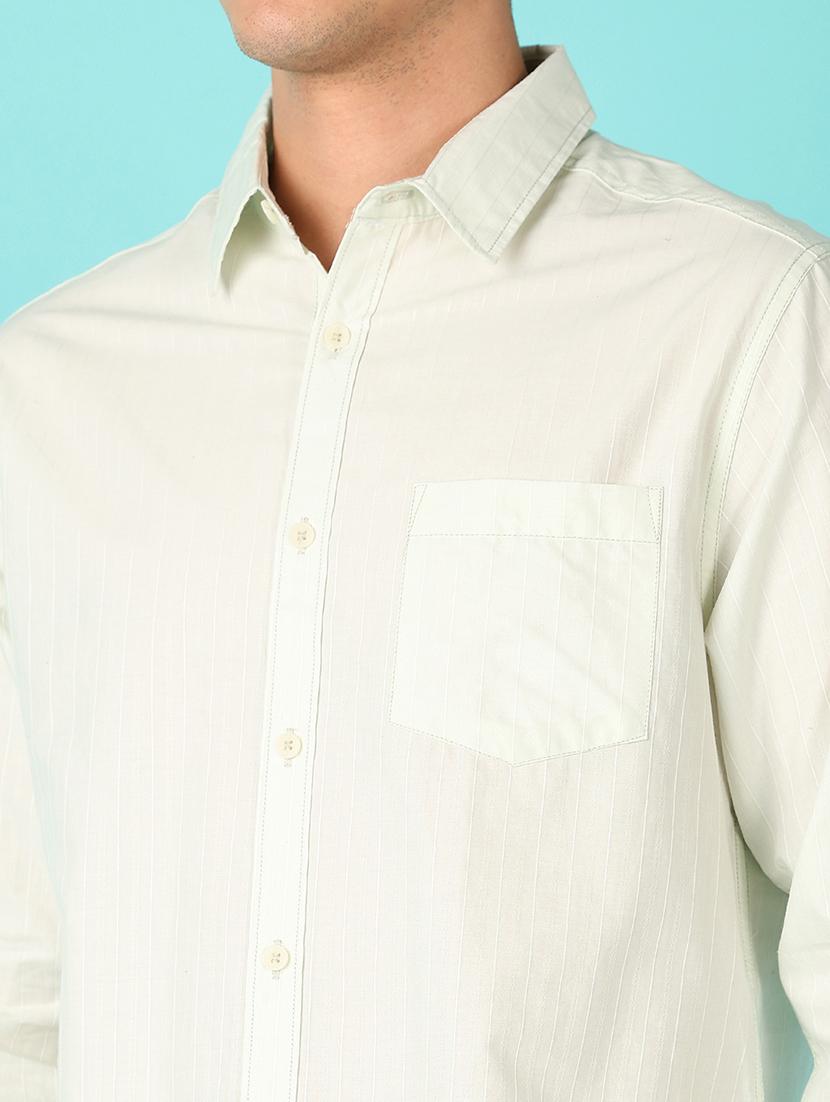 men solid long sleeve casual shirt - 21521194 - Standard Image - 5