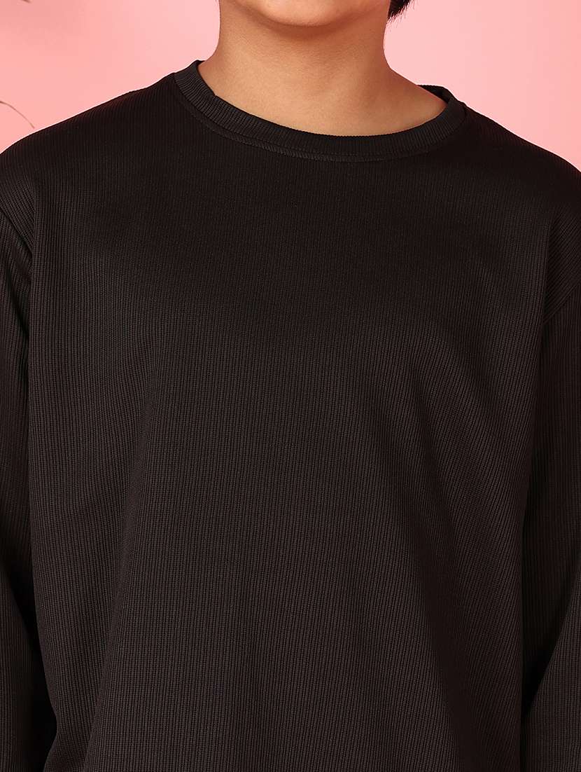 boys long sleeves solid t-shirt - 21521334 -  Standard Image - 5