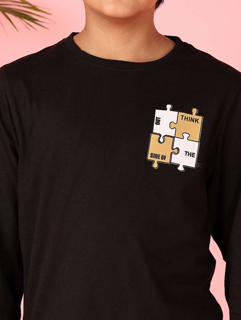 boys long sleeves front & back print t-shirt - 21521337 -  Standard Image - 5