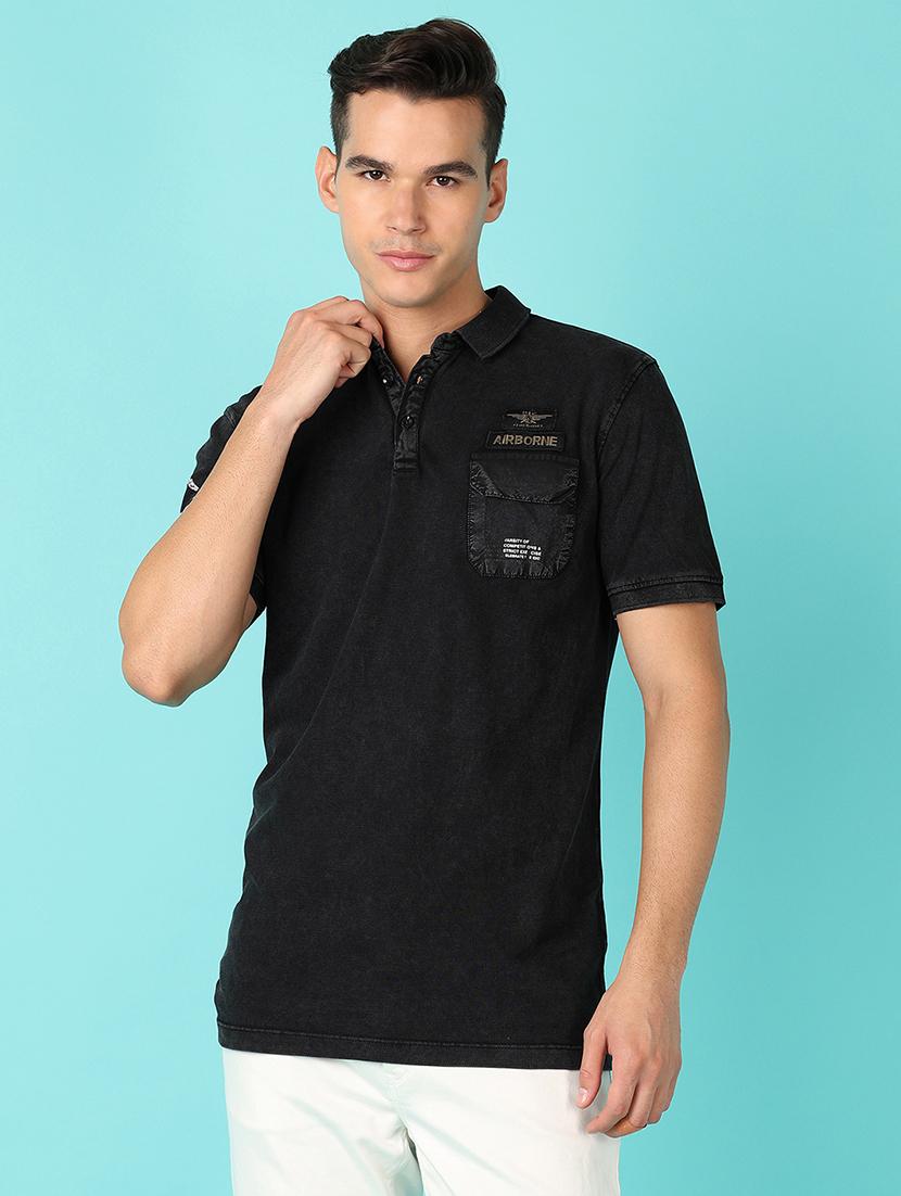 men short sleeves plain polo t-shirt - 21521343 - Zoom Image - 0