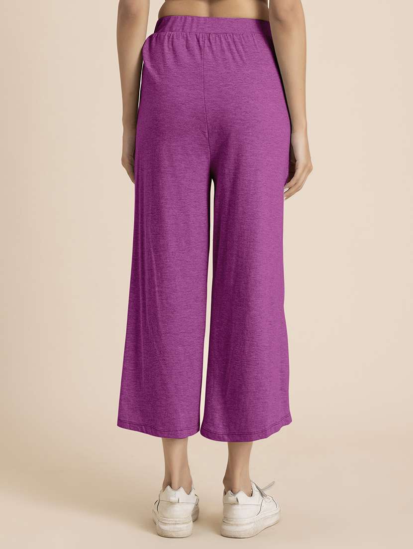women purple hosiery culottes  - 21521770 -  Standard Image - 3
