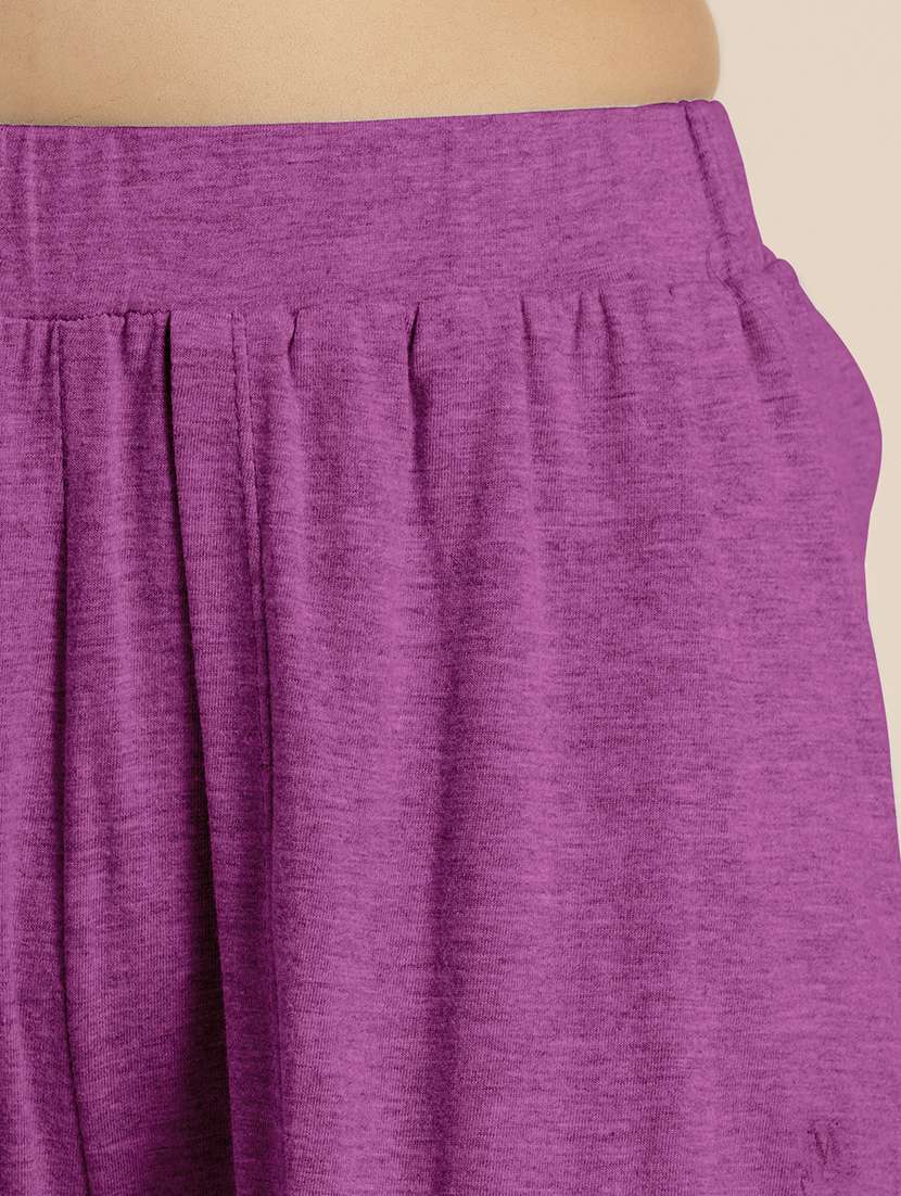 women purple hosiery culottes  - 21521770 -  Standard Image - 5