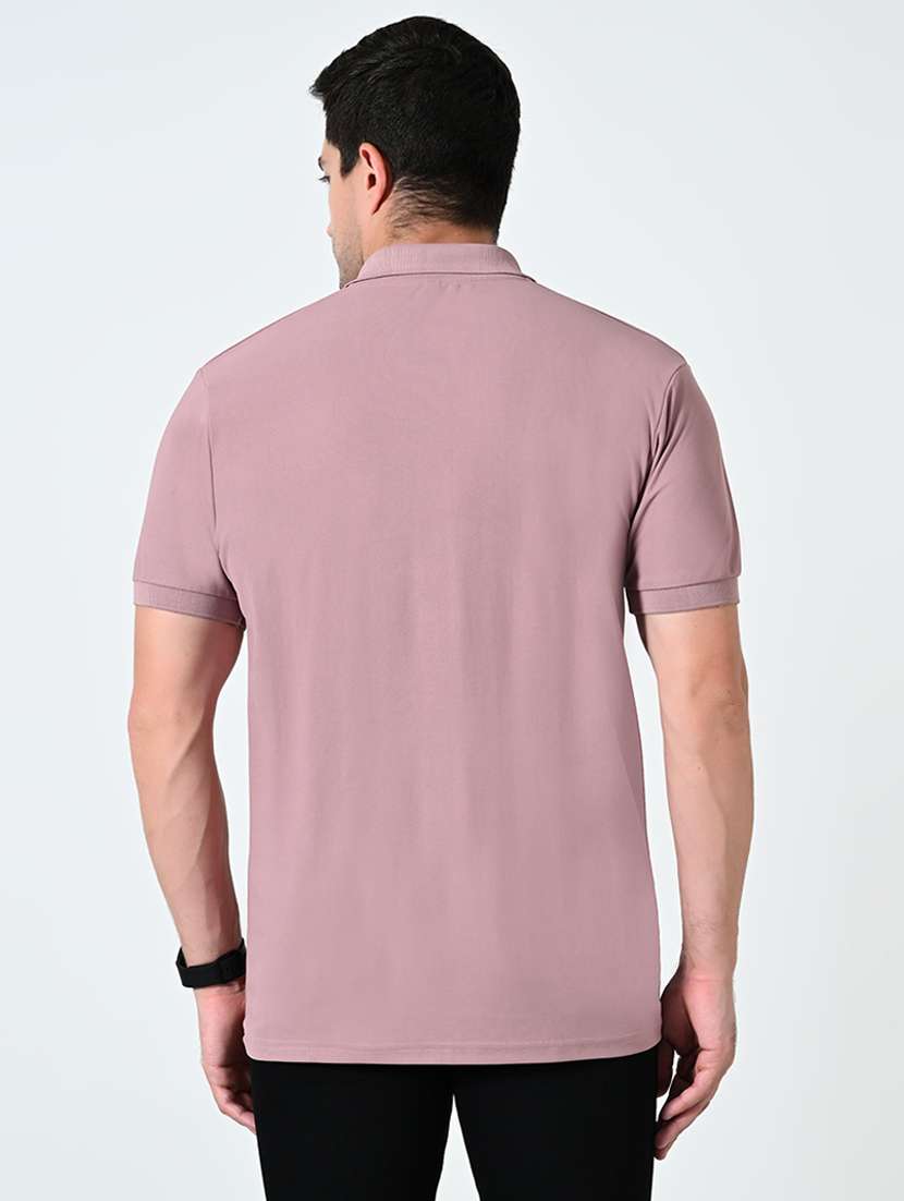 men polo neck plain t-shirt - 21521881 - Standard Image - 3