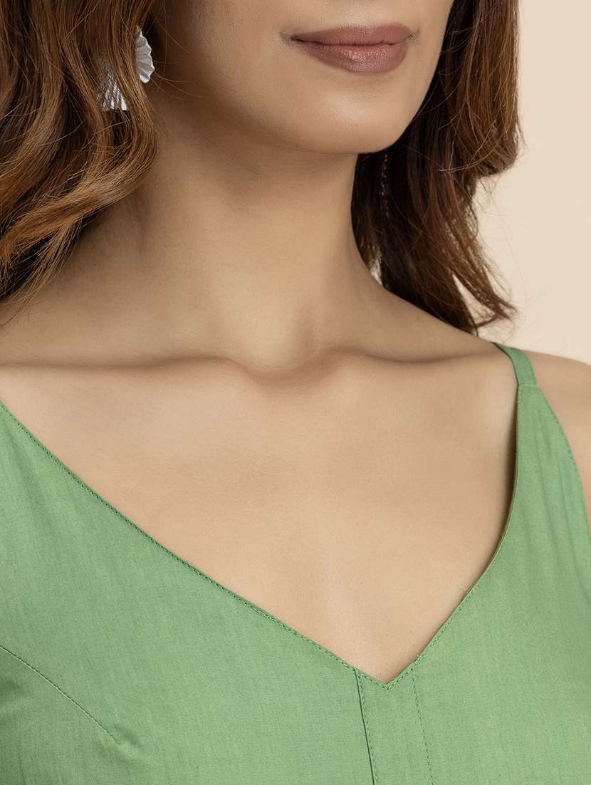 women solid sleeveless tiered dress - 21521973 -  Standard Image - 5