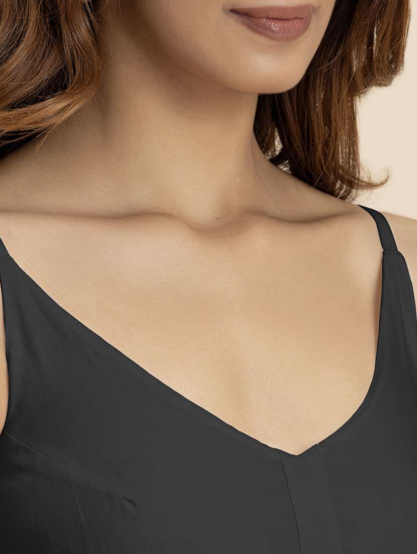 women solid sleeveless tiered dress - 21521979 - Standard Image - 5