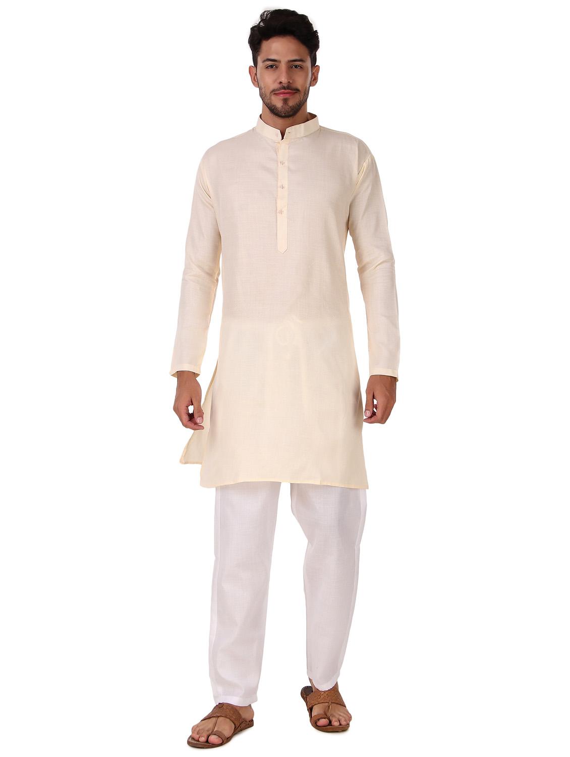men solids kurta pyjama ethnic wear sets - 21522026 - Zoom Image - 0