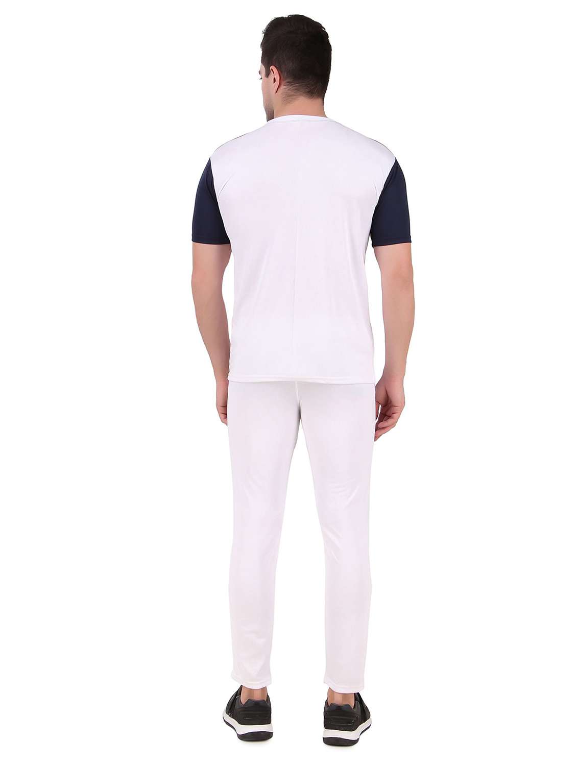 men white full length track pants - 21522114 -  Standard Image - 3