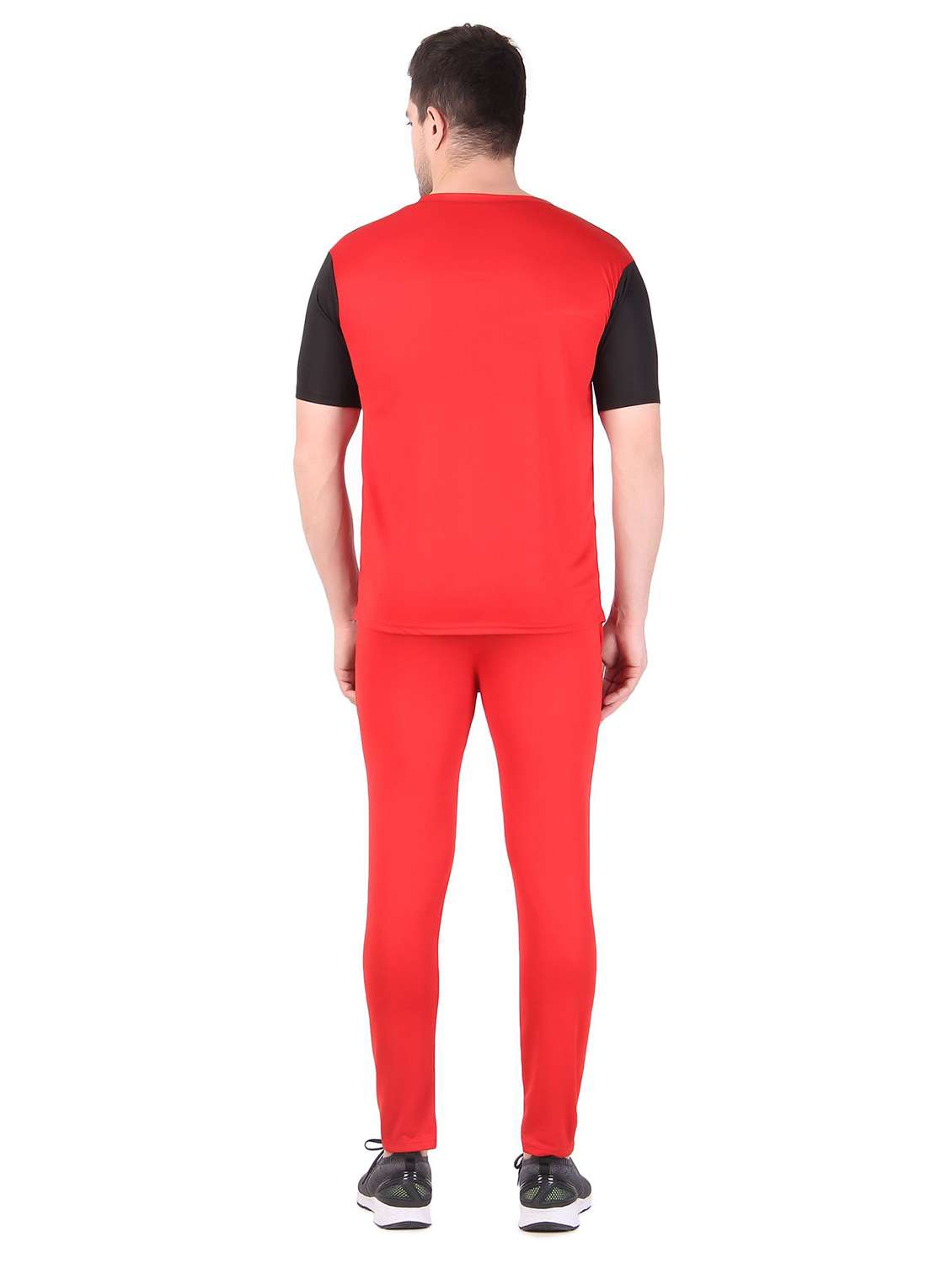 men red full length track pants - 21522115 -  Standard Image - 3