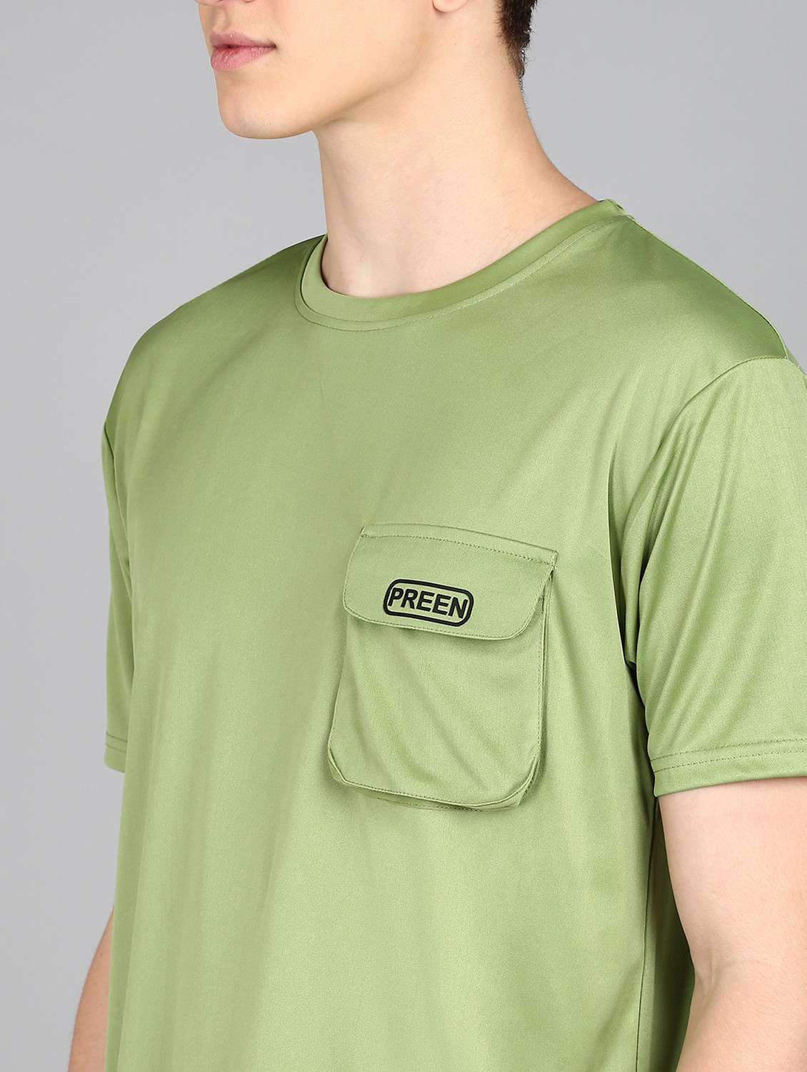 men solid full length track suit - 21522128 -  Standard Image - 3