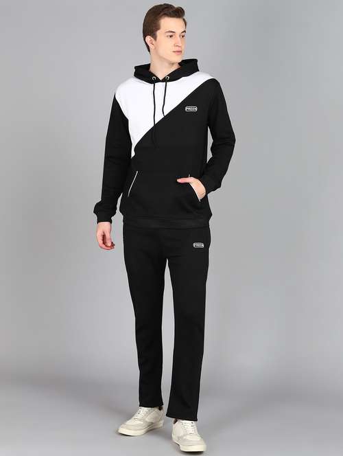 men placement printed full length track suit - 21522133 -  Standard Image - 0