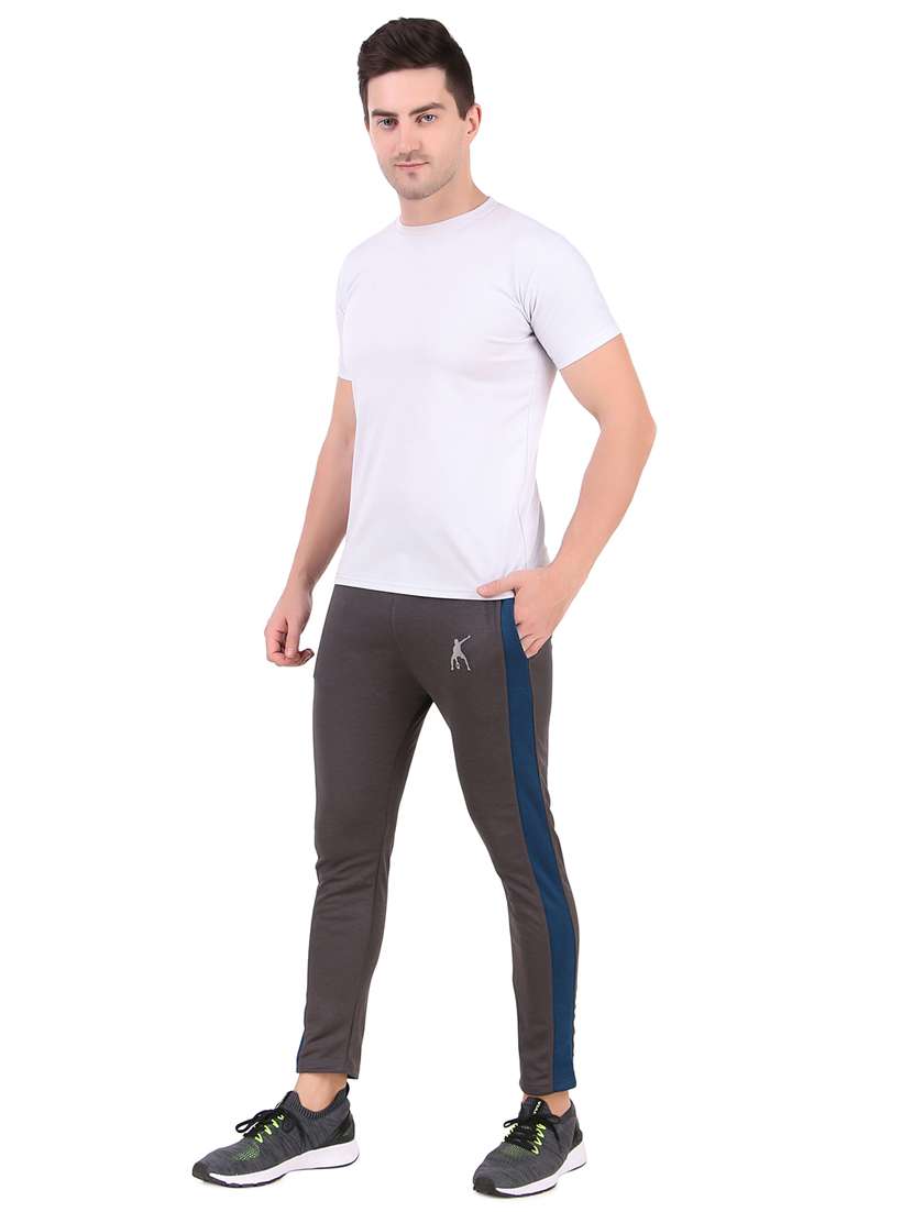 men full length side taped track pant - 21522152 - Standard Image - 3