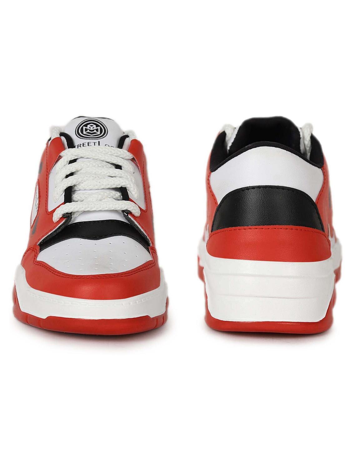 men red lace up sneakers - 21522346 - Standard Image - 3