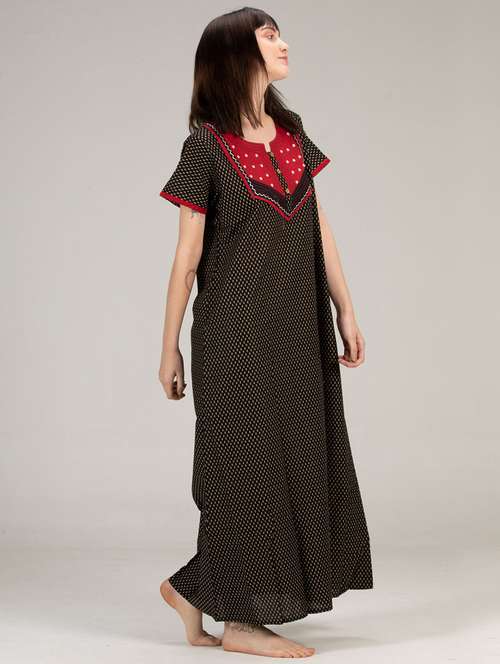 women black cotton nighty  - 21522405 -  Standard Image - 0