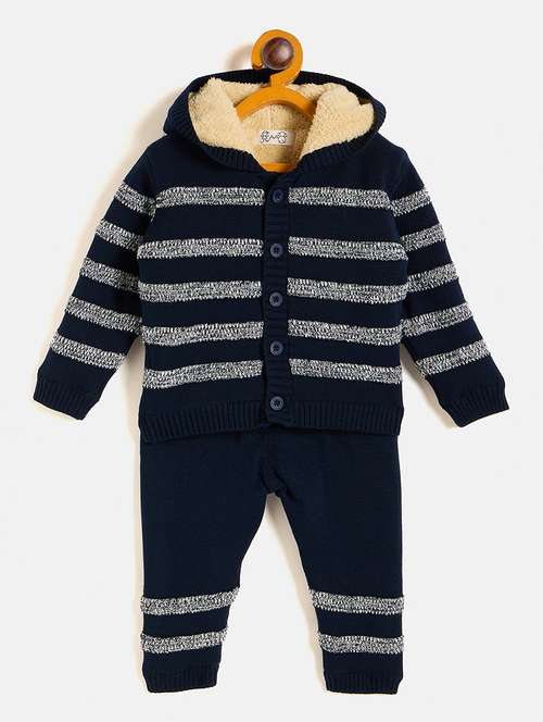 kids long sleeves sweater with joggers set - 21522613 - Standard Image - 0