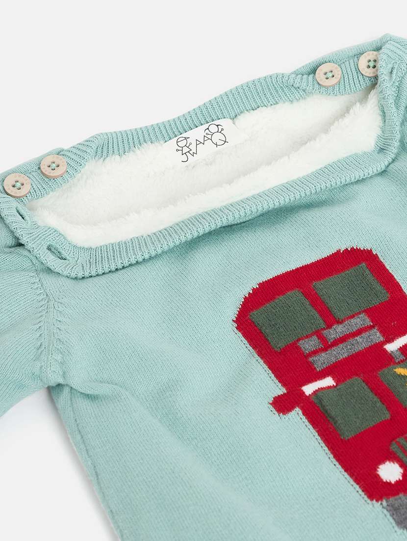 kids long sleeves self design rompers - 21522735 - Standard Image - 3