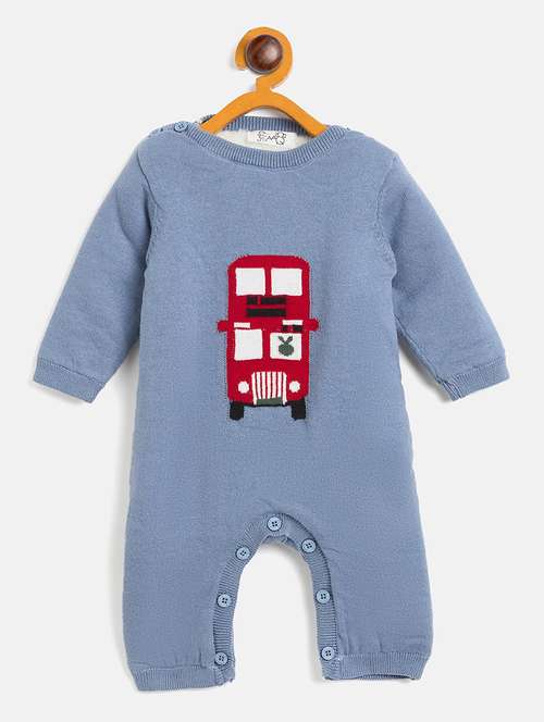 kids long sleeves self design rompers - 21522736 - Standard Image - 0