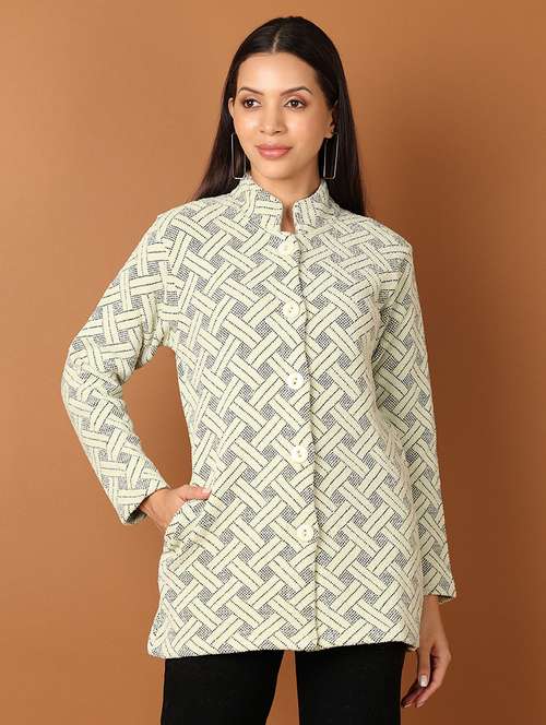 women self designed long sleeve cardigan - 21522824 -  Standard Image - 0