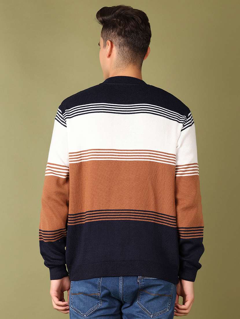 men self design long sleeve pullover - 21522831 -  Standard Image - 3