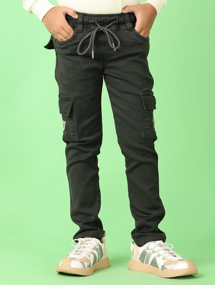 boys plain mid rise cargo - 21522869 - Zoom Image - 0