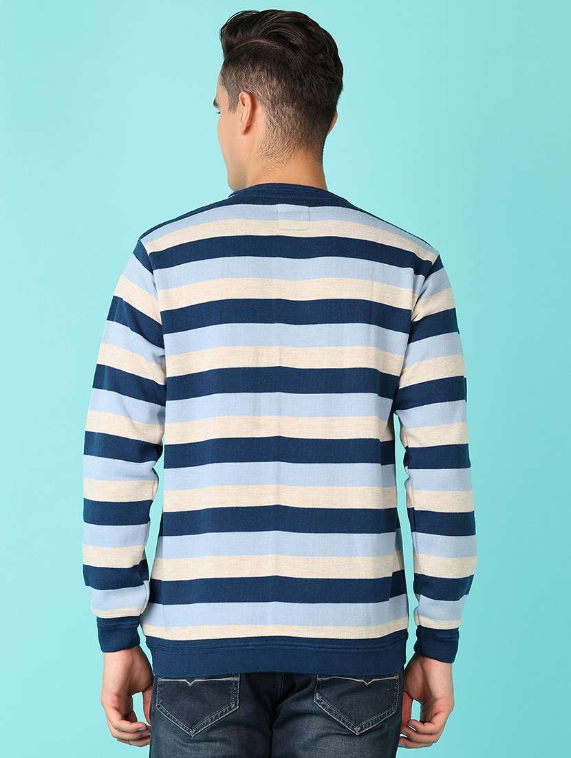 men long sleeves striped pullover - 21522873 -  Standard Image - 3