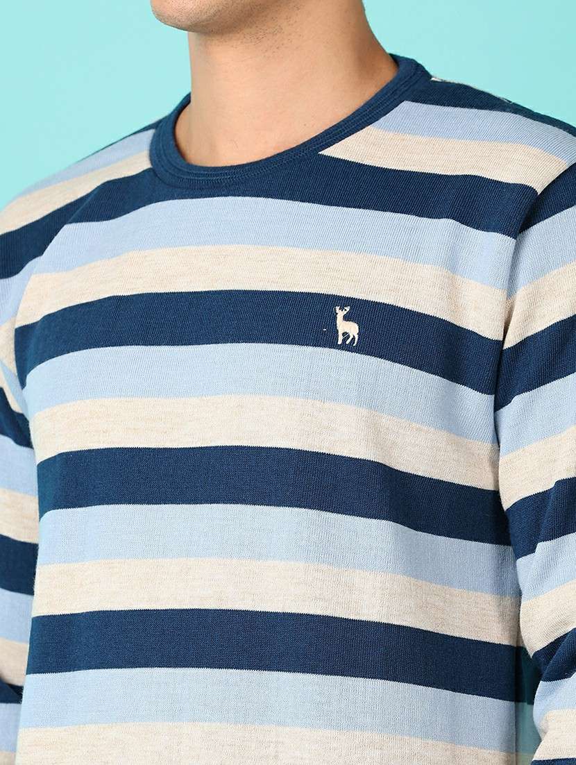 men long sleeves striped pullover - 21522873 -  Standard Image - 5