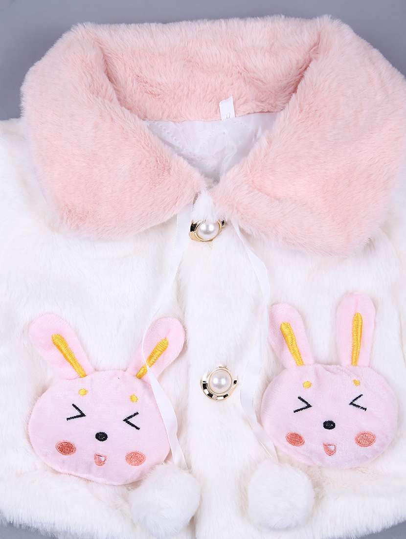 girls long sleeve fur jacket - 21522893 -  Standard Image - 3