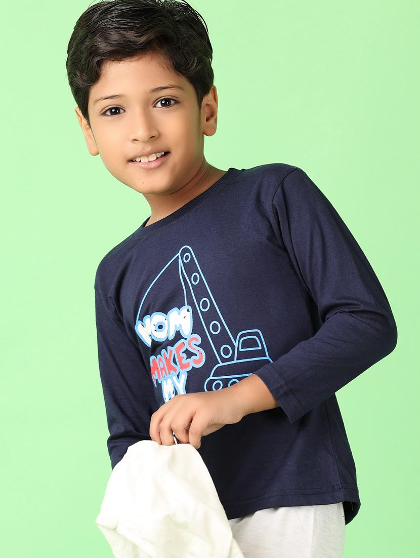 boys printed casual wear full length set - 21522971 - Standard Image - 3