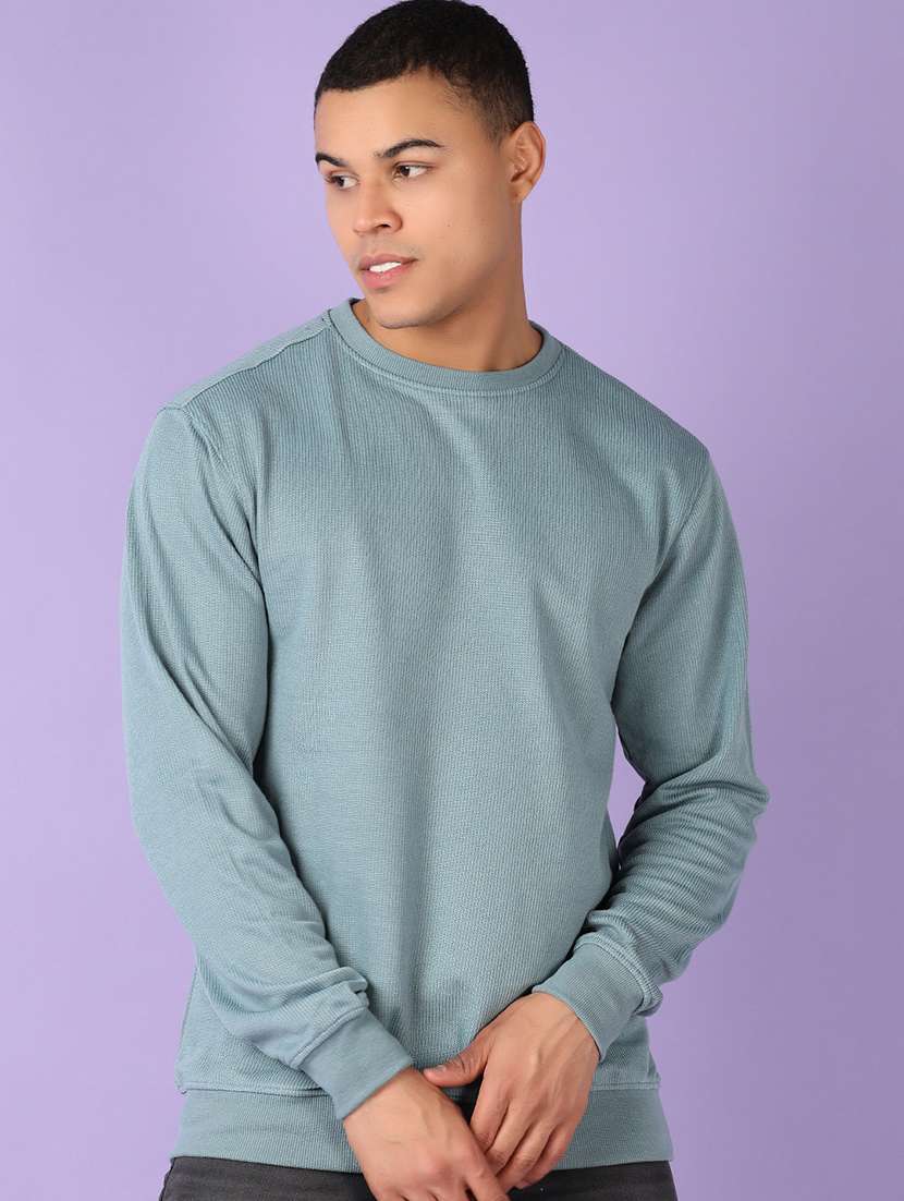 men long sleeves plain sweatshirt