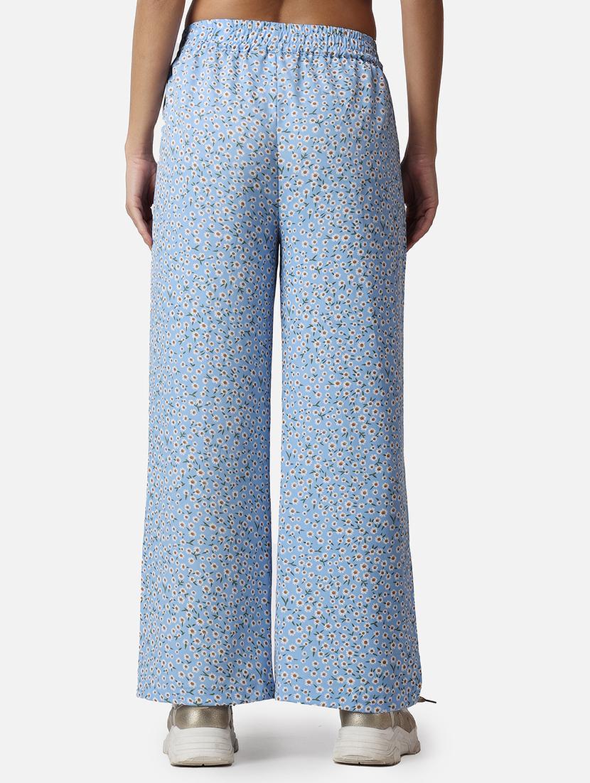 women floral printed wide leg trouser - 21523418 - Standard Image - 3