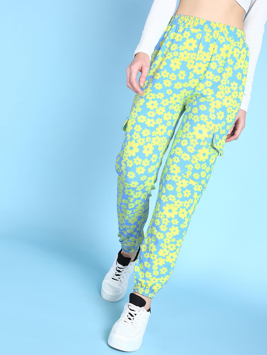 women printed relaxed fit joggers - 21523422 -  Zoom Image - 0