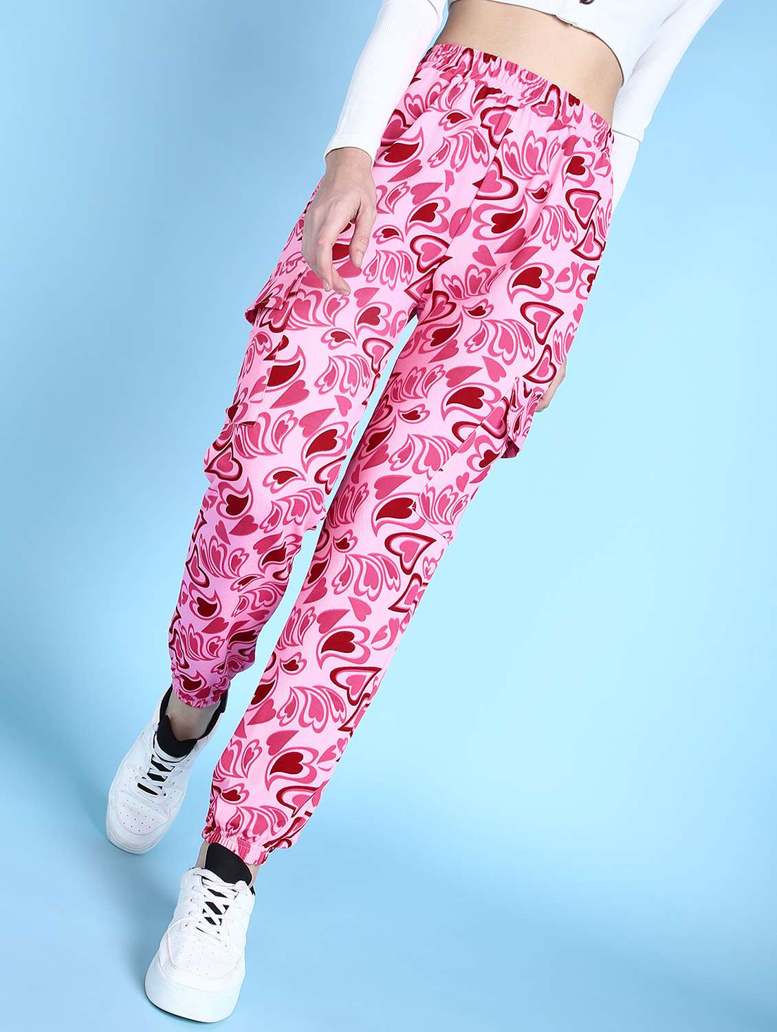 women printed relaxed fit jogger - 21523424 - Zoom Image - 0
