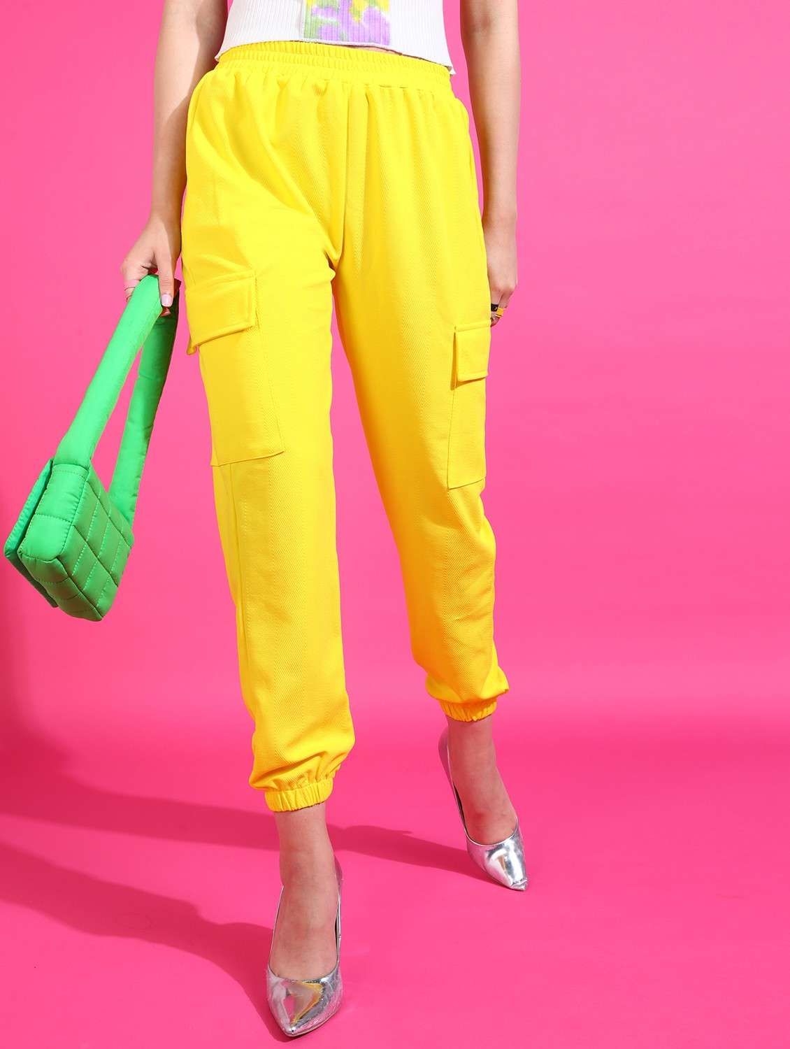 women self design relaxed fit jogger - 21523428 -  Zoom Image - 0