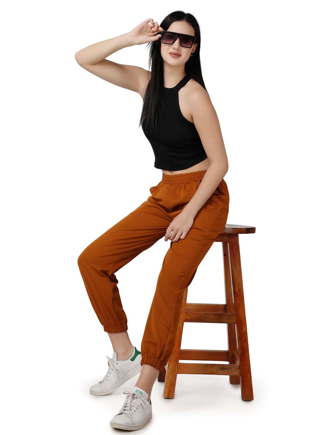 women self design relaxed fit jogger - 21523433 -  Standard Image - 5