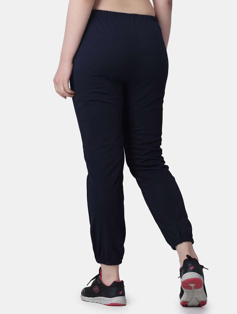women solid relaxed fit jogger - 21523436 - Standard Image - 3