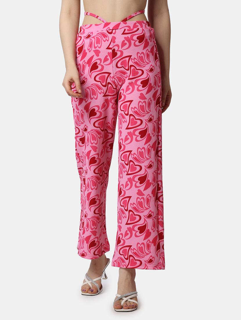 women printed wide leg trouser - 21523484 - Zoom Image - 0