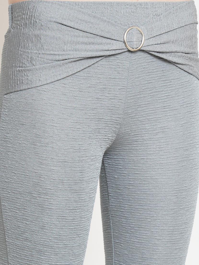 women self design regular fit bootcut trouser - 21523515 - Standard Image - 5