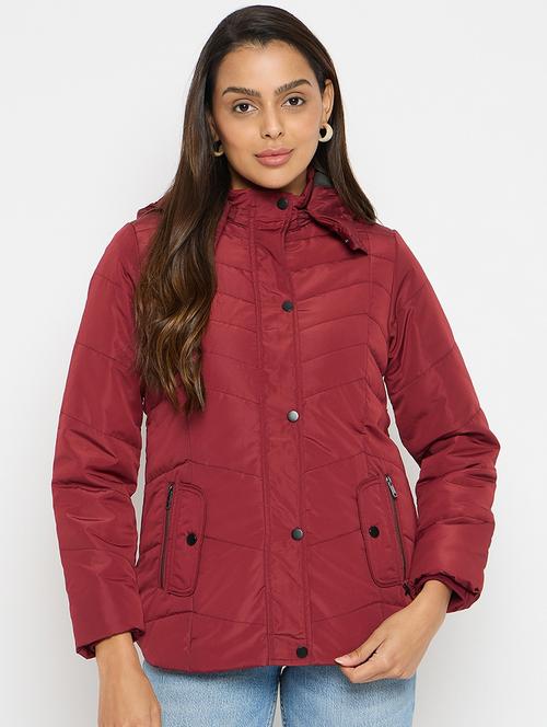 women solid long sleeves bomber jacket - 21523555 - Standard Image - 0