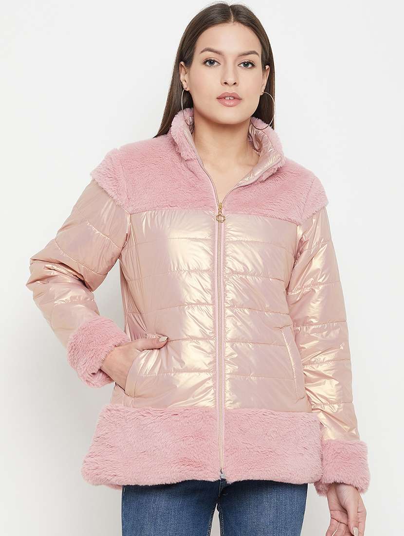 women solid long sleeves bomber jacket - 21523578 - Zoom Image - 0