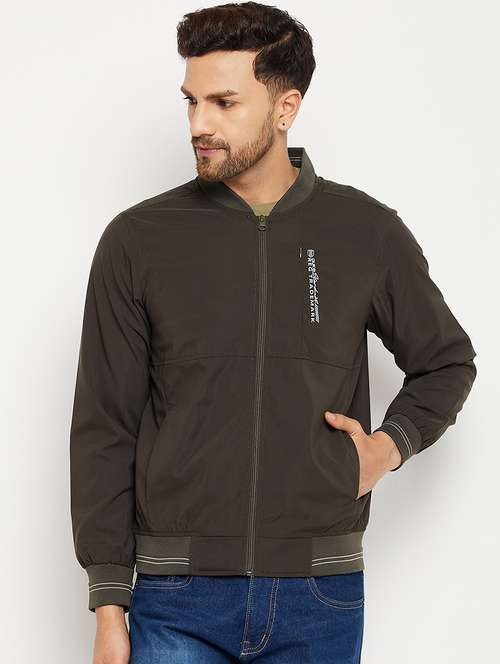 men long sleeve solid biker jacket - 21523583 -  Standard Image - 0