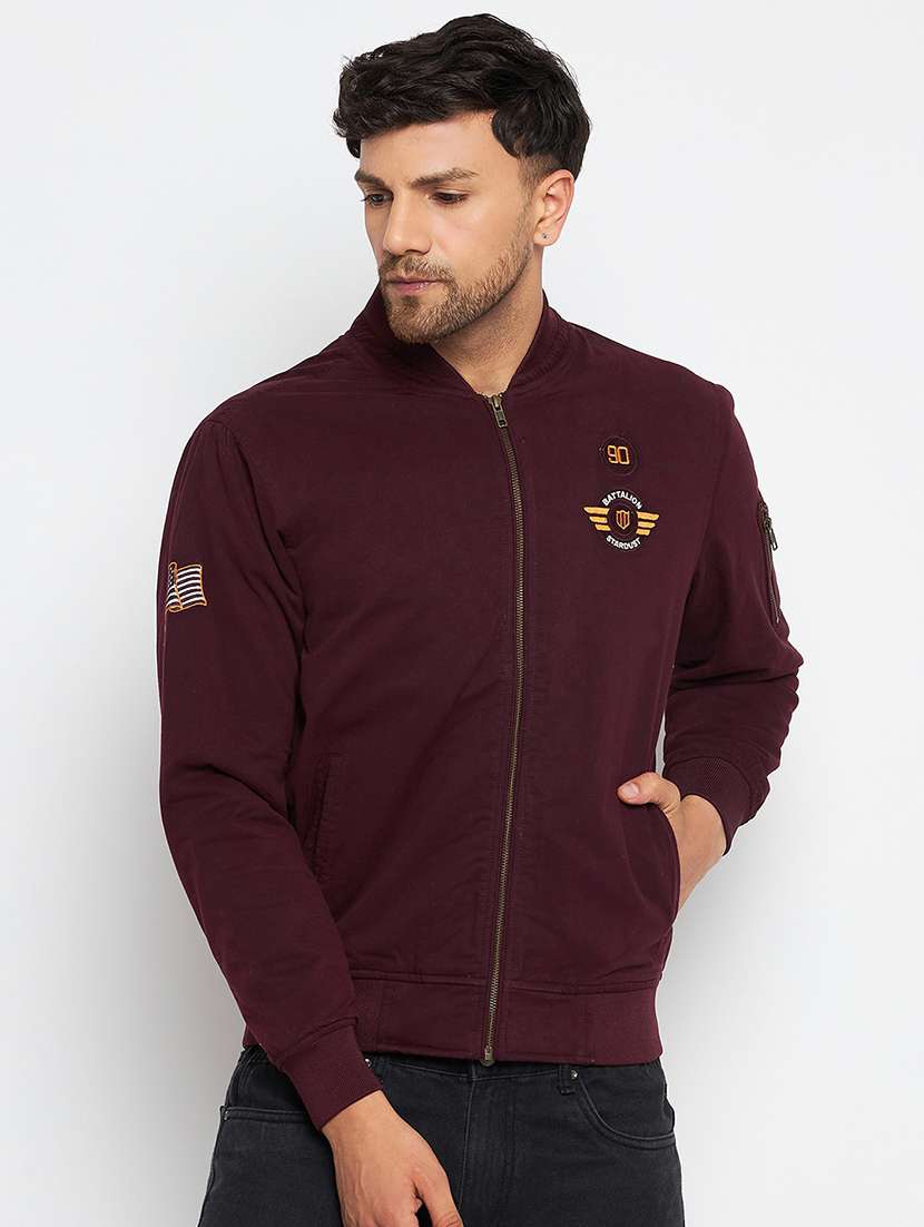 men long sleeve solid casual jacket