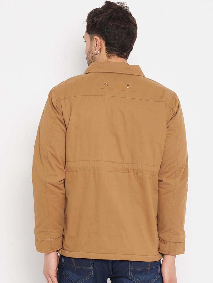 men long sleeve solid casual jacket - 21523604 - Standard Image - 3