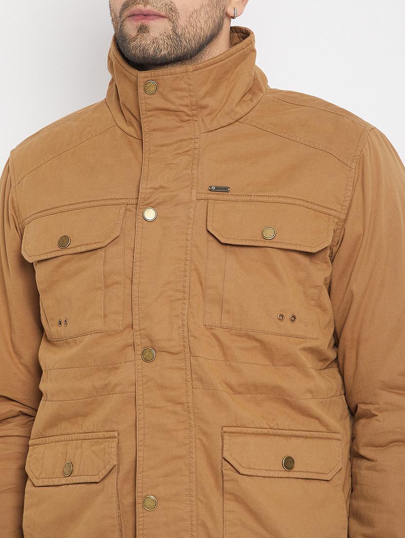 men long sleeve solid casual jacket - 21523604 - Standard Image - 5