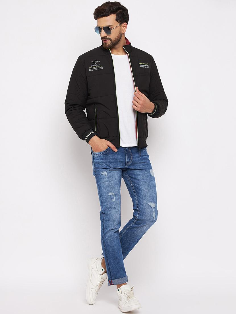 men black polyester quilted jacket - 21523651 - Standard Image - 3