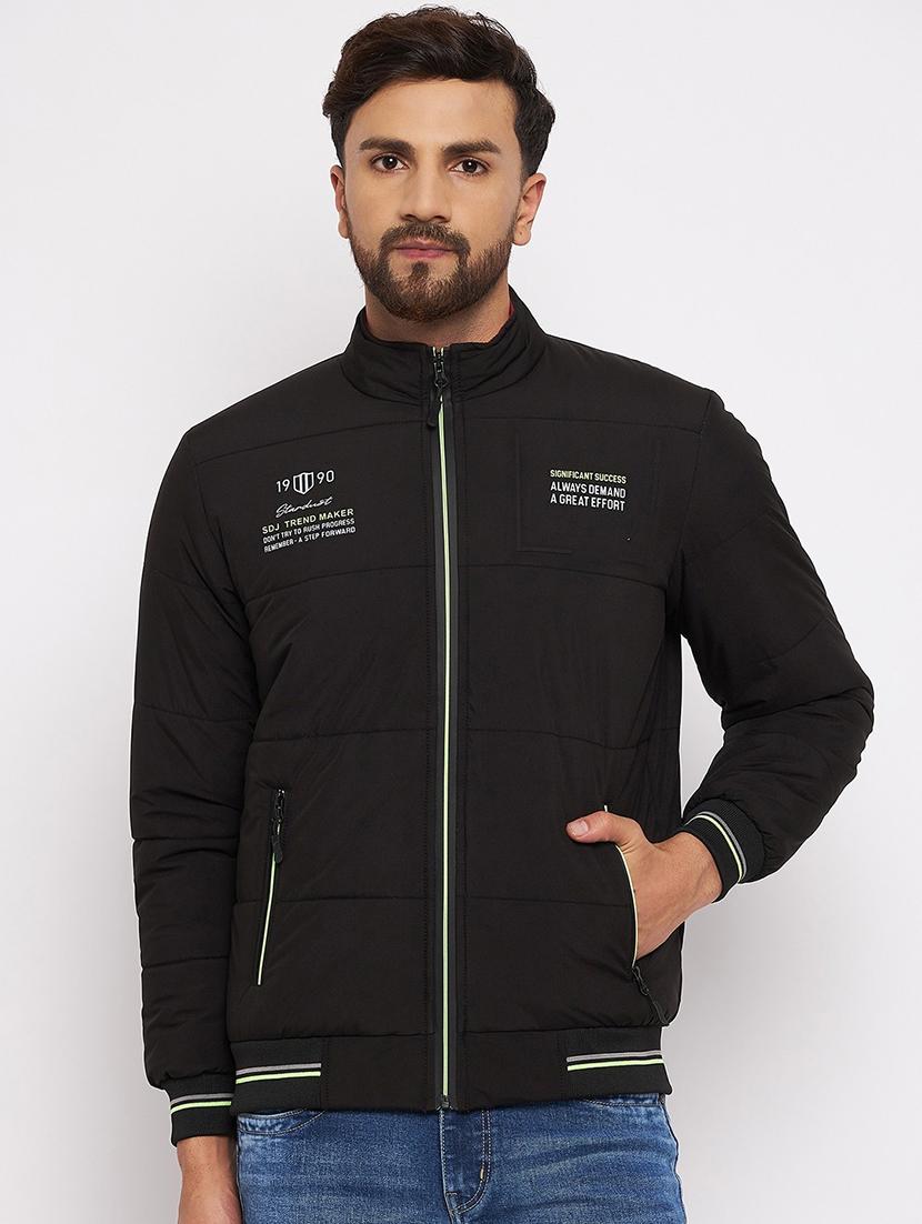 men long sleeve solid quilted jacket - 21523670 - Zoom Image - 0