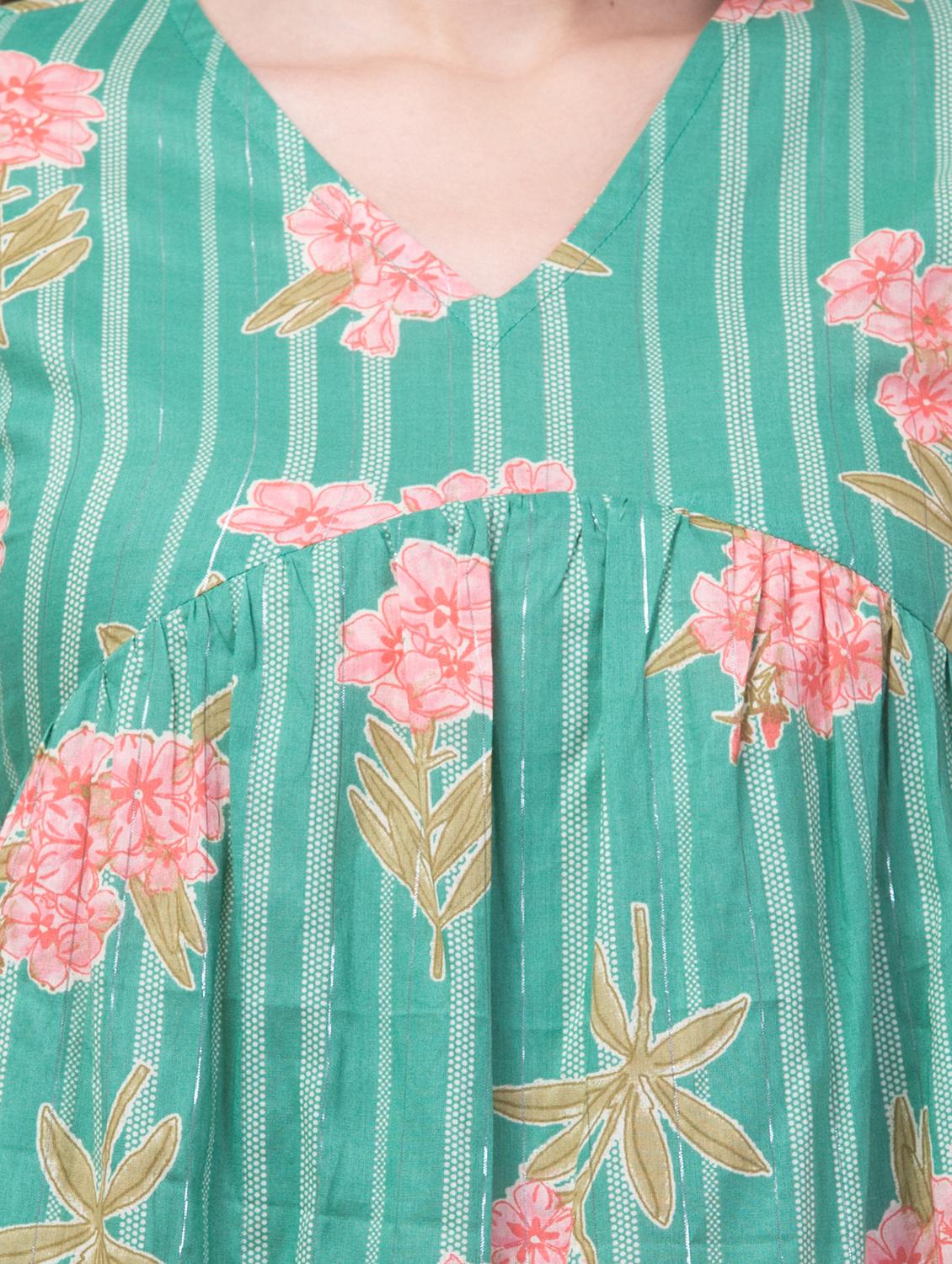 women floral print tiered dress - 21523927 - Standard Image - 3