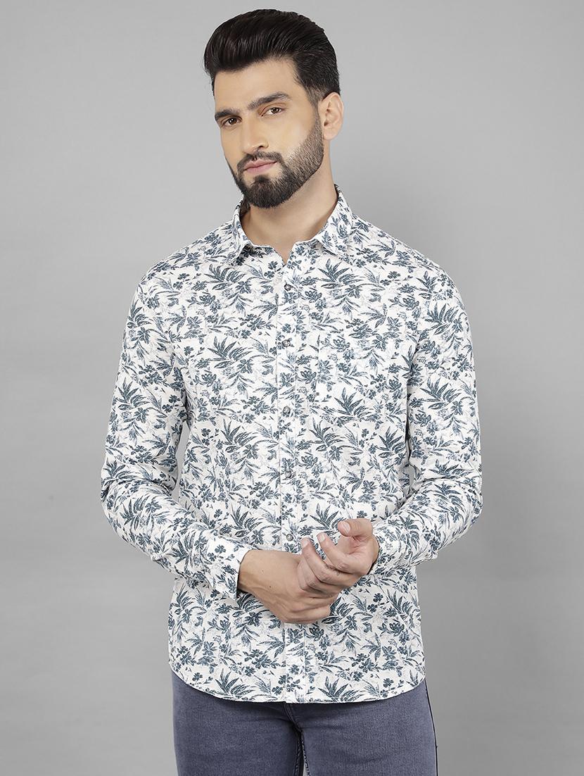 men white linen casual shirt - 21524046 - Zoom Image - 0