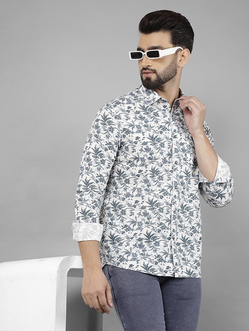 men white linen casual shirt - 21524046 - Standard Image - 3