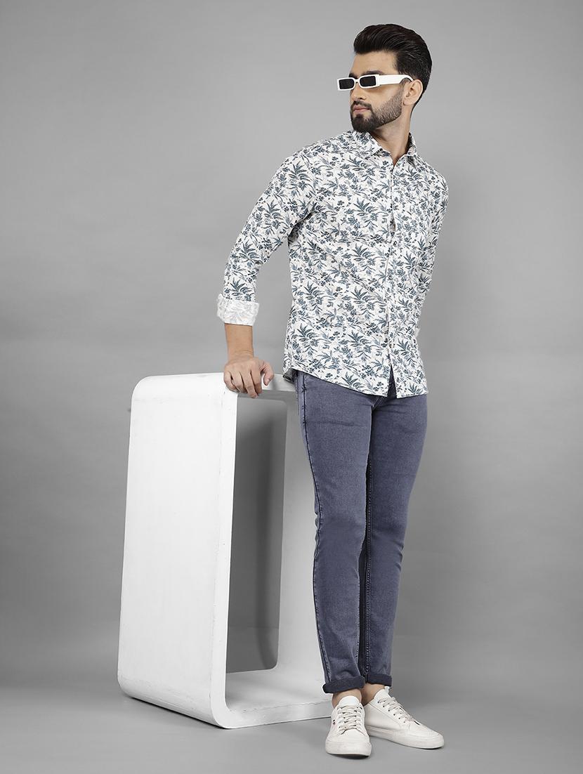 men white linen casual shirt - 21524046 - Standard Image - 5