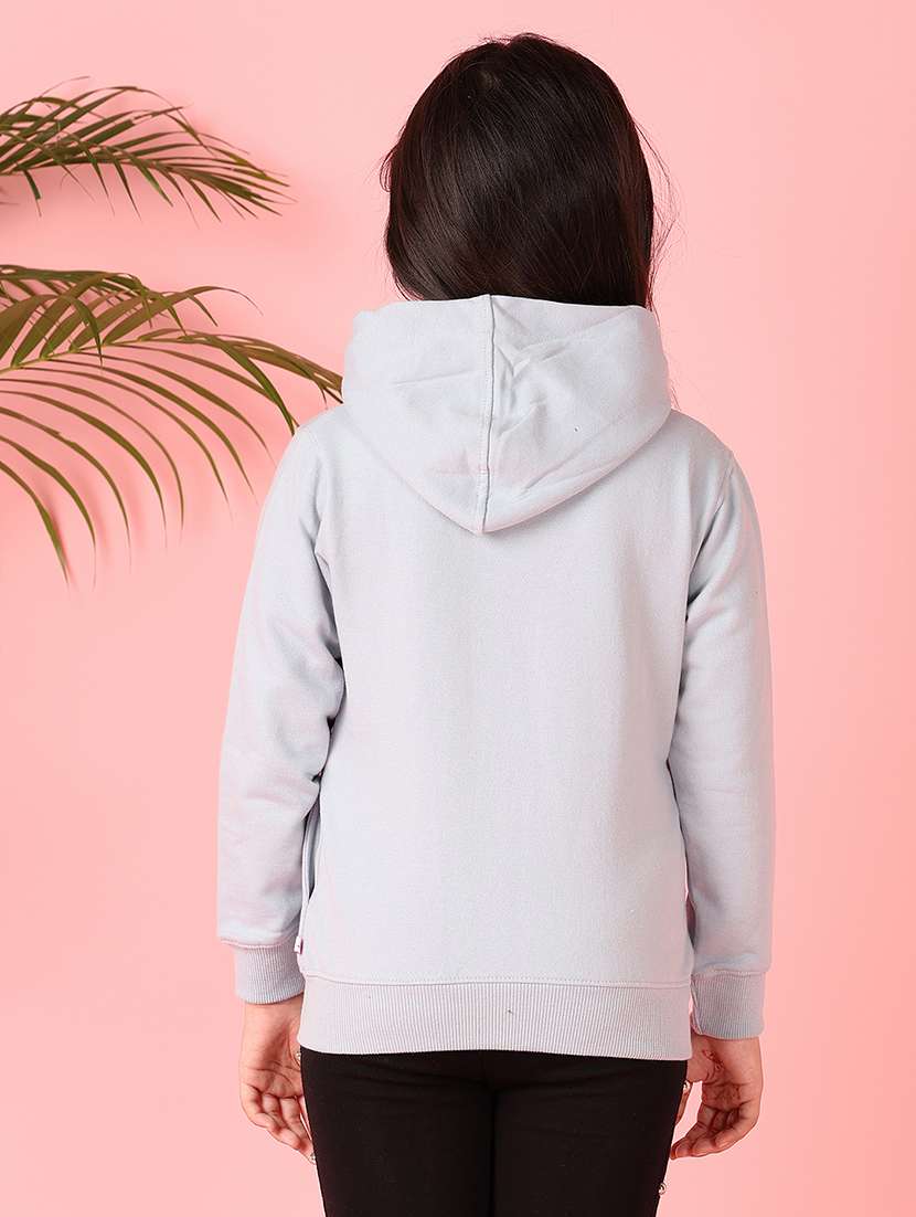 girls printed long sleeve hooded sweatshirt - 21524062 -  Standard Image - 3